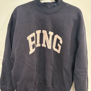 Anine Bing navy crewneck- barely worn